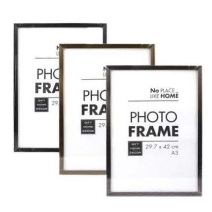 Set Of 3 Picture-Frame Pl Ridges A3