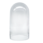 Clear Glass Cylindrical Glass Dome - Cover - M