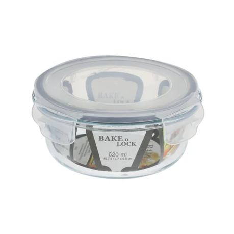s-pdpxl Transparent Glass Round Lunch Tote Set 2 - Image 1