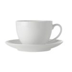 4 Pack - White Set of Saucer & Cup