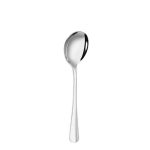 Silver Nov Baguette Stainless Soup Spoon 18/0 - Set of 12