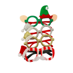Christmas Novelty Dress Up Glasses (Bulk Pack 8)