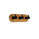 Bamboo Wall Mounted Hook - Black