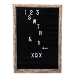 Black Plastic Letter Board (48x33cm)