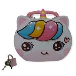 Smiling Kitty Face Kids Money Bank - Money Saving Made Easy and Fun.