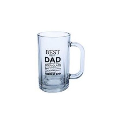 Beer Mug Dad Assorted Glass - 400ml