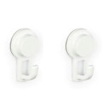 Suction Bathroom White Hooks