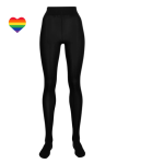 Women's Warm Fleece Lined Thermal Winter Pantyhose With a Heart Sticker x 3 - M-L