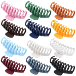 12 Colors Large Hair Claw Clips Strong Hold Nonslip Big Hair Clip