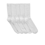 Girls Plain White School Ware Socks 3 Pack ~ White