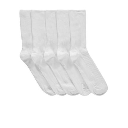 Girls Plain White School Ware Socks 3 Pack ~ White