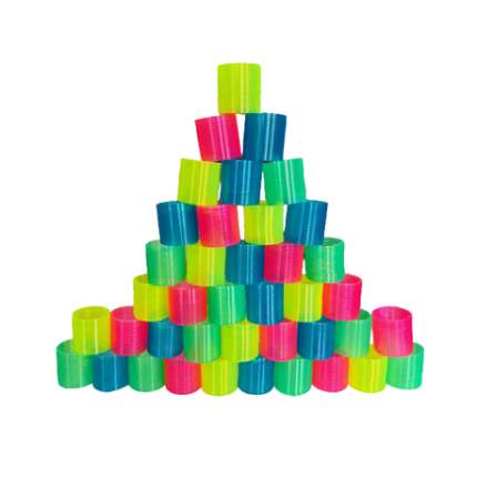 Party & Classroom Kids Prizes - Mini Slinky Fidget Toy 3cm - 40 Piece - 1 Pack