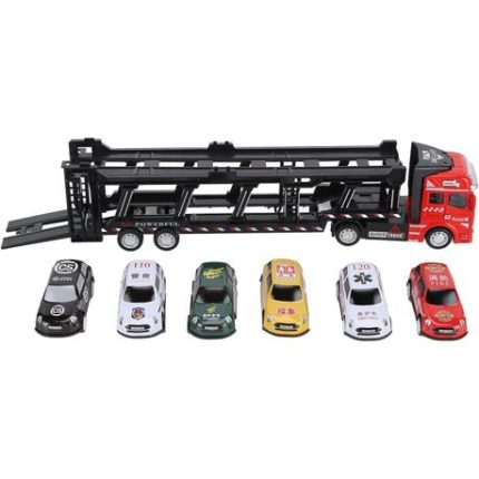 Alloy Cast Friction Powered Toy with Cars