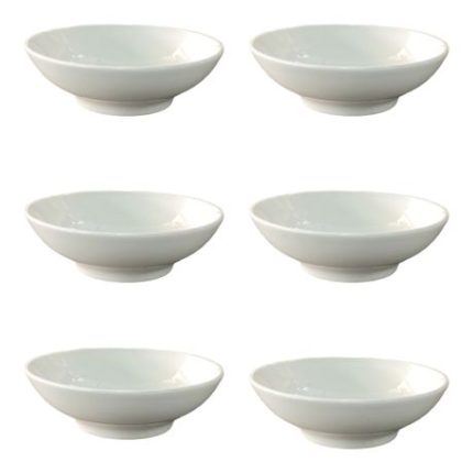 6 Piece Bowl 17x4.5cm White Porcelain