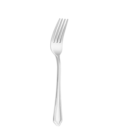 Silver Nov Dubarry Dessert Fork 18/0 - Set Of 12