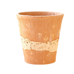 Red Seal Burnout Terracota Pot With Hole 9.5cm -Set Of 4