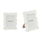 Elegant White Scalloped Frame - 10cm x 15cm - Set Of 2