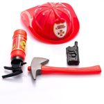 Fire Helmet With Accessories For Fun Pretend Play