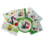 Birthday Dinosaur Theme Party Pack Tableware Set (Serves 10)
