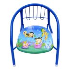 Kids / Kiddies Cushioned Metal Chair with Squeaky Sound - Blue