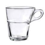 Tempered Glass Tea Cup Set 220ml - Set Of 6