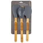 Kitchen Silicone/Wooden Tool Set - 3 Piece
