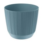 Home Decor Plastic Round Pot Planter (126 x 108 mm) - Blue