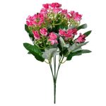 Pink Blossom Bush Bunch - 33cm - Set of 3