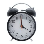 Retro Design Twin Bell Quartz 17cm Alarm Clock - Blue