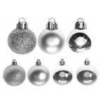 Christmas Baubles - Silver