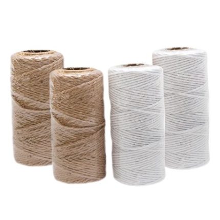 Twine String - White & Brown - Little Finds - 4 Pack