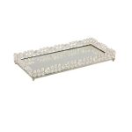 Rectangular Accrylic Beaded Serving Tray