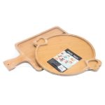 Natural Bamboo Wooden Food Tray Set x2