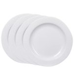 Cutting Edge Round Dinner Side Plates Set of 4 Dishwasher Safe - 19cm