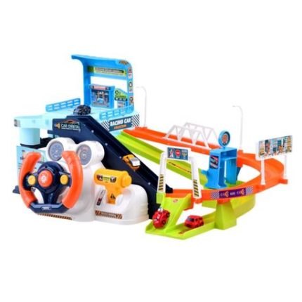 Urban Rail Transit Boys Car Adventure Track Playset