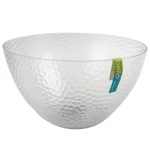 Kitchen Accessories - Salad Bowl - Embossed - Glass - 25cm - 4 Pack