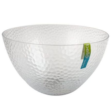 Kitchen Accessories - Salad Bowl - Embossed - Glass - 25cm - 4 Pack