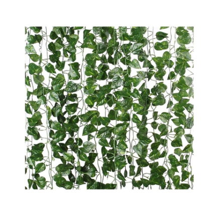 12 Strands Artificial Leaves Plants Vine Hanging Wall