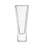 Sleek Double Wall Drinking Glass Tumbler 250 ml 2 Piece