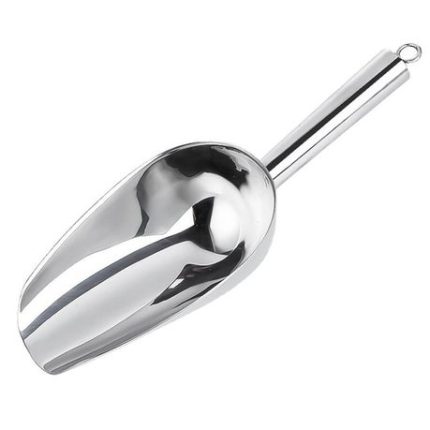 Thickened stainless steel multi-purpose flat bottom No. 3 ice shovel