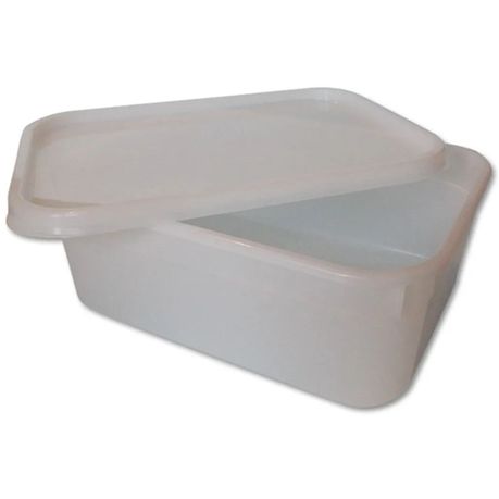 s-pdpxl 2 Litre Plastic Storage Container Rectangular with Lid x 2 - Image 1