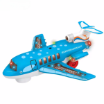 Electric Aircraft With Light & Music For Kids - Blue
