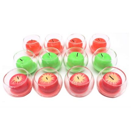 Gift Set - 12PCS Decorative Candles in Glass Jar - Unicorn Design