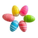 Plastic Fillable Large Easter Hunt Eggs 8cm - Set of 6 - 1 Pack