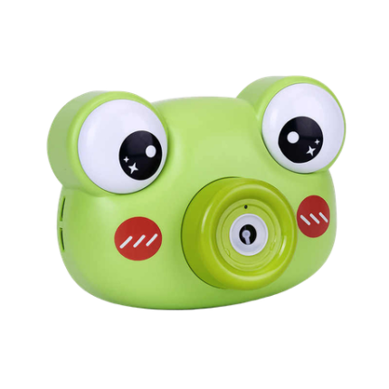 Frog Shaped Bubble Camera with Lights and Music