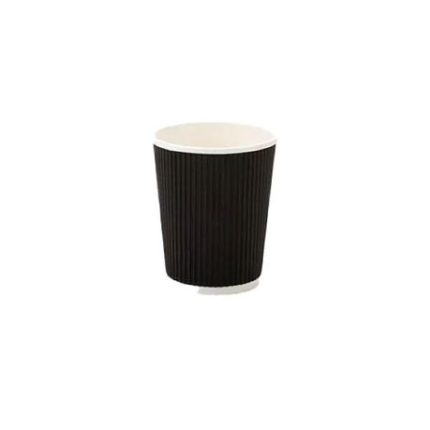 Ripple Cup Black 250ml - 100 Pack
