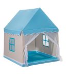 Fun Kids Indoor Outdoor Large Space Tent Playhouse - Blue