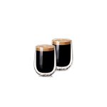 Dream World 2 Piece 450ml Double Wall Glass Coffee Mug