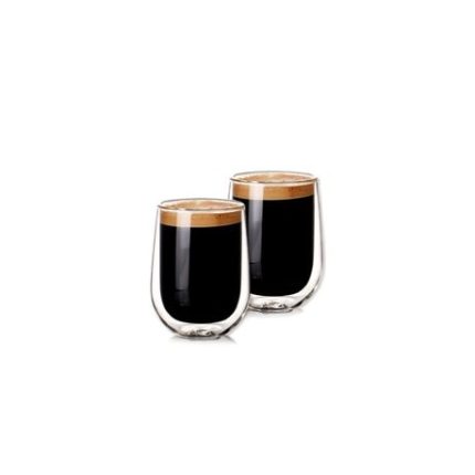 Dream World 2 Piece 450ml Double Wall Glass Coffee Mug