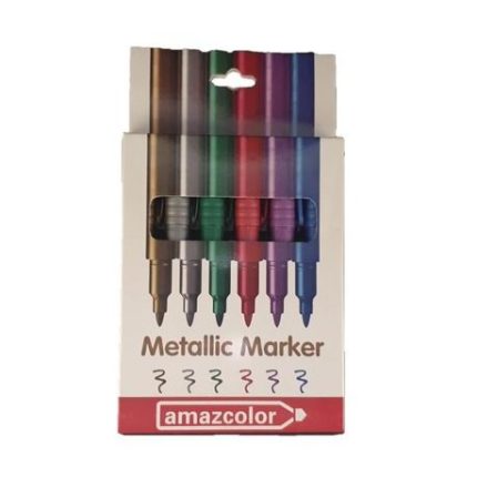 Set Of 6 Metallic Art Paint Marker